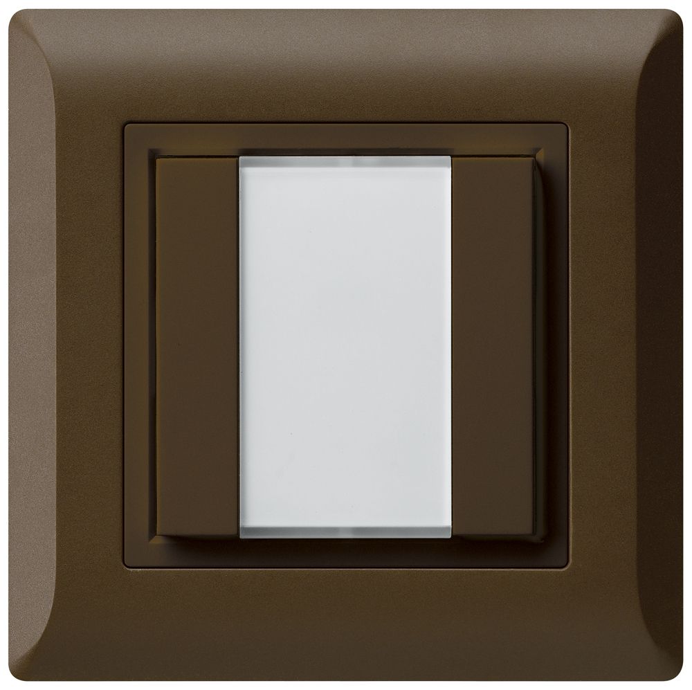 UP-Universaltaster 2×kallysto.line mit LED braun