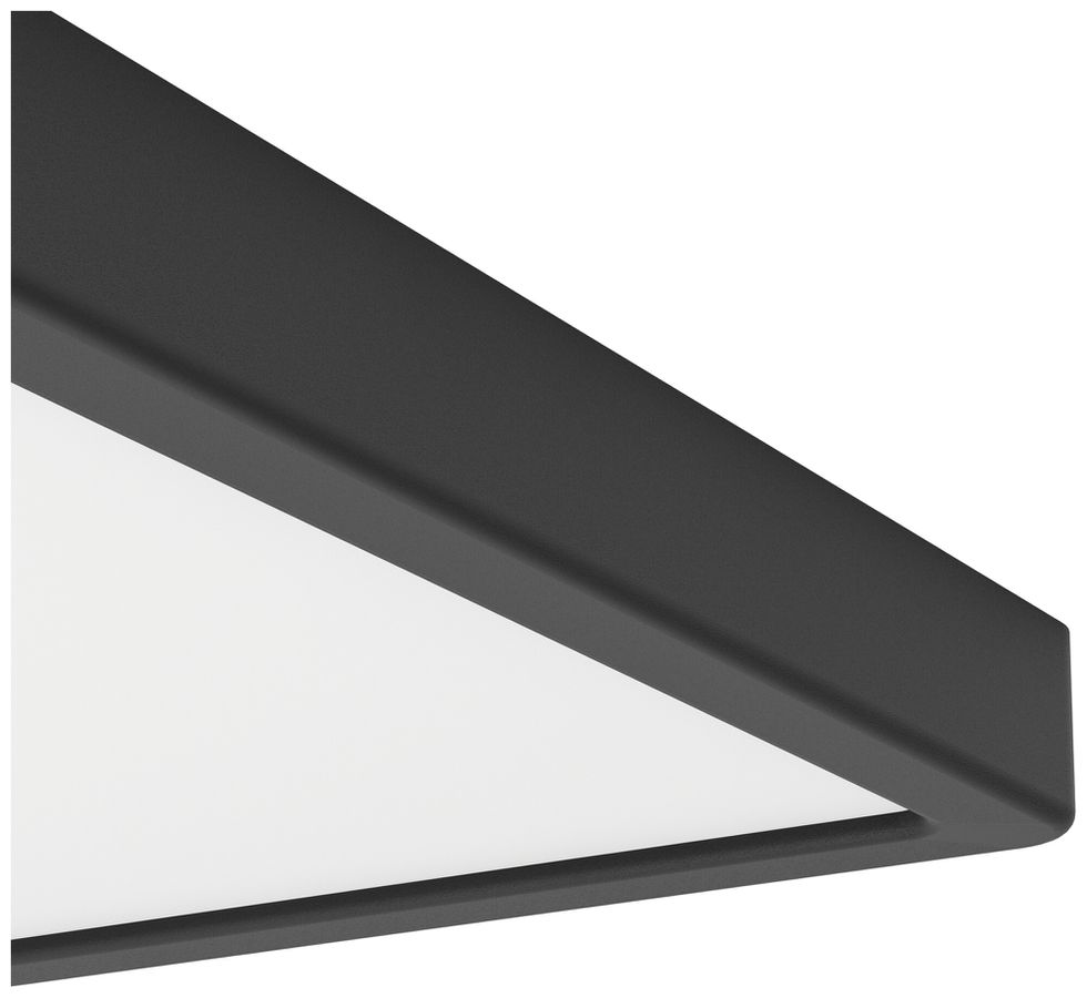 LED-Deckenleuchte Eglo FUEVA 21W 0…2700lm 2700…6500K IP44 DIM 390×25mm schwarz