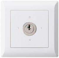 Interruttore rotativo INC kallysto.line 0/1L bianco con serratura Kaba 8