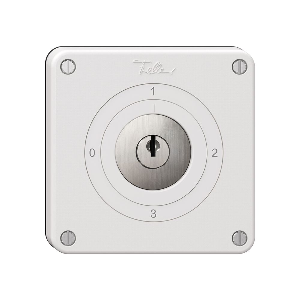 Interrupteur rotatif NEVO, 5/2L, avec serrure&2 clés, KS, 0-1-2-3, blanc