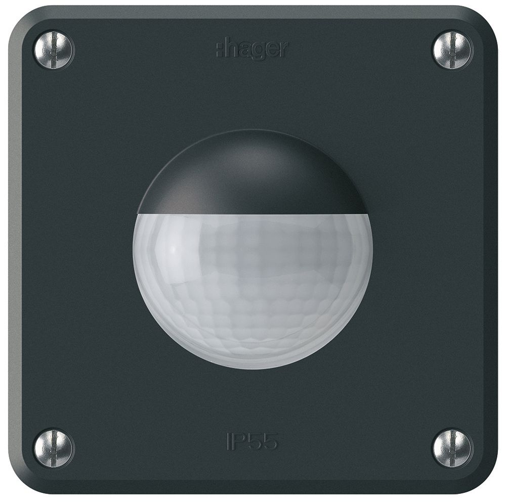 Bewegungsmelder Hager robusto IP55 A 3-Draht schwarz