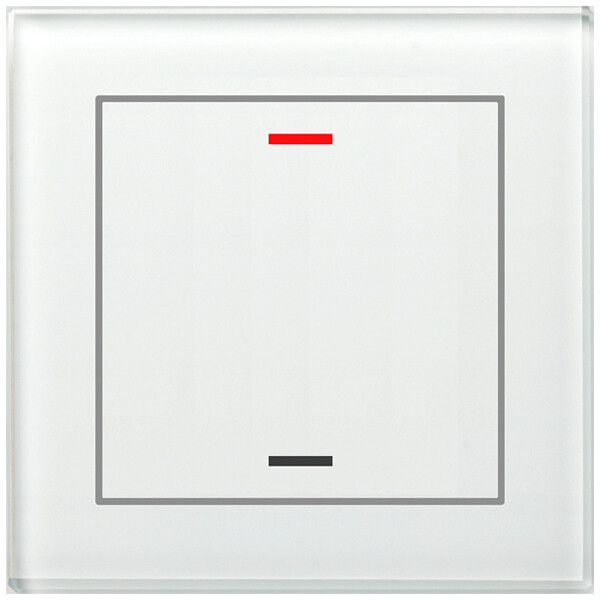 UP-Taster KNX RGBW MDT BE-GTL10W.01 1T/2B Glas weiss "neutral"
