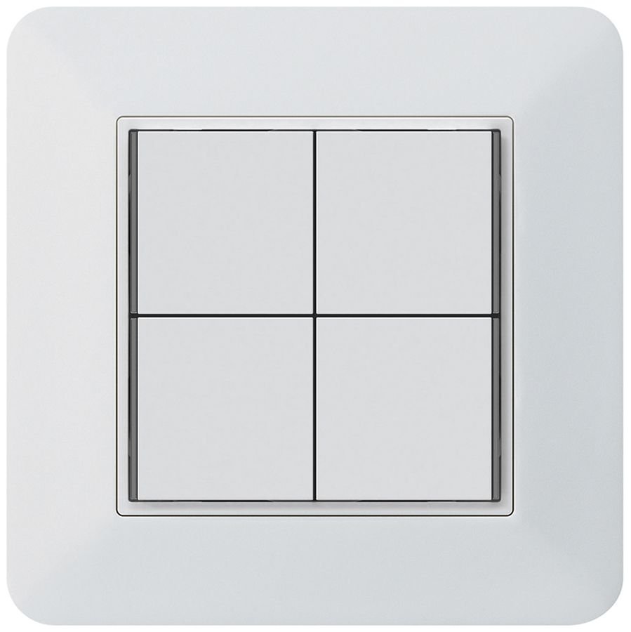Poussoir KNX ENC KTR 4×touches 4×points actionnables LED blanc