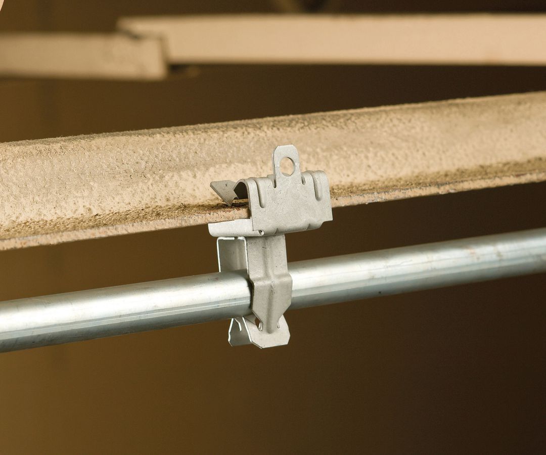 Graffa Caddy EM-P per tubo Ø 30…35mm flangia 3…8mm, acciaio armonico ARMOUR