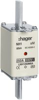 Fusibile HPC Hager DIN1 690VAC 250A aM segnalatore doppio inossidabile
