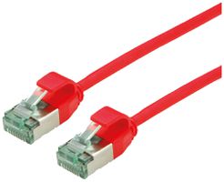 Cavo patch RJ45 ROLINE RM DataCenter slim cat.6A U/FTP AWG32 TPE rosso 0.15m