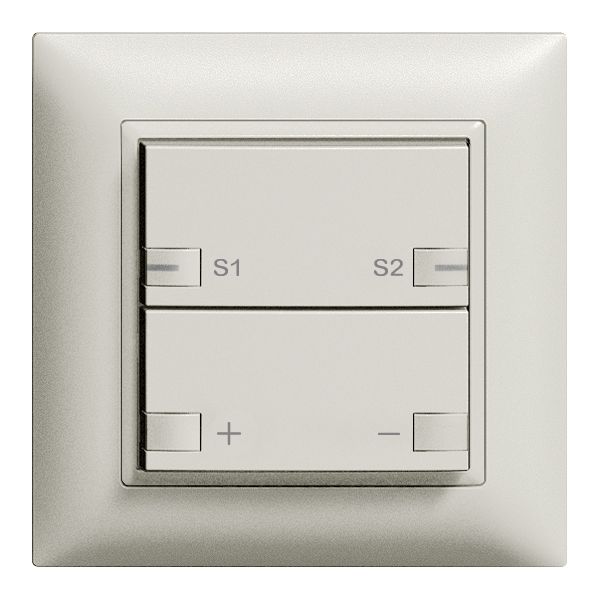 UP-Taster ZEP Universaldimmer Szene 1K/2T EDIZIOdue hellgrau