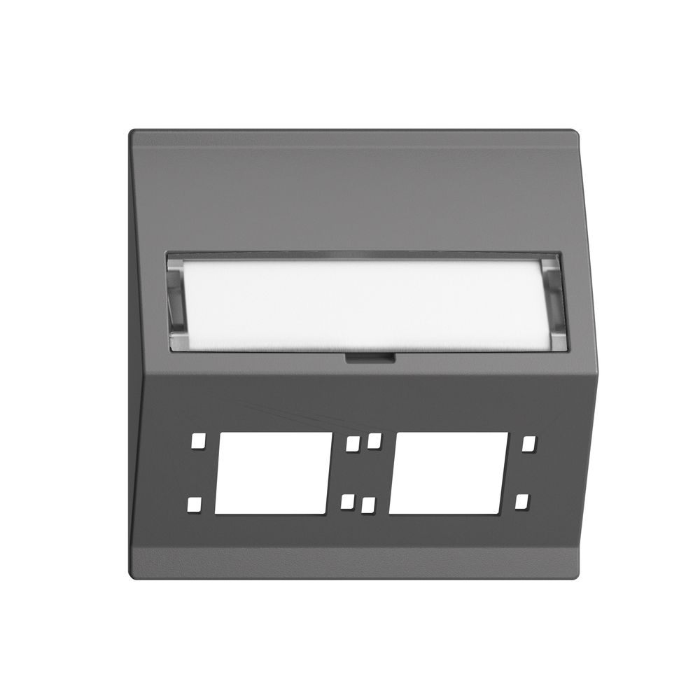 Kit montage INC EDIZIOdue F sortie oblique 2×R&M cat.6A/LC spécial, grf