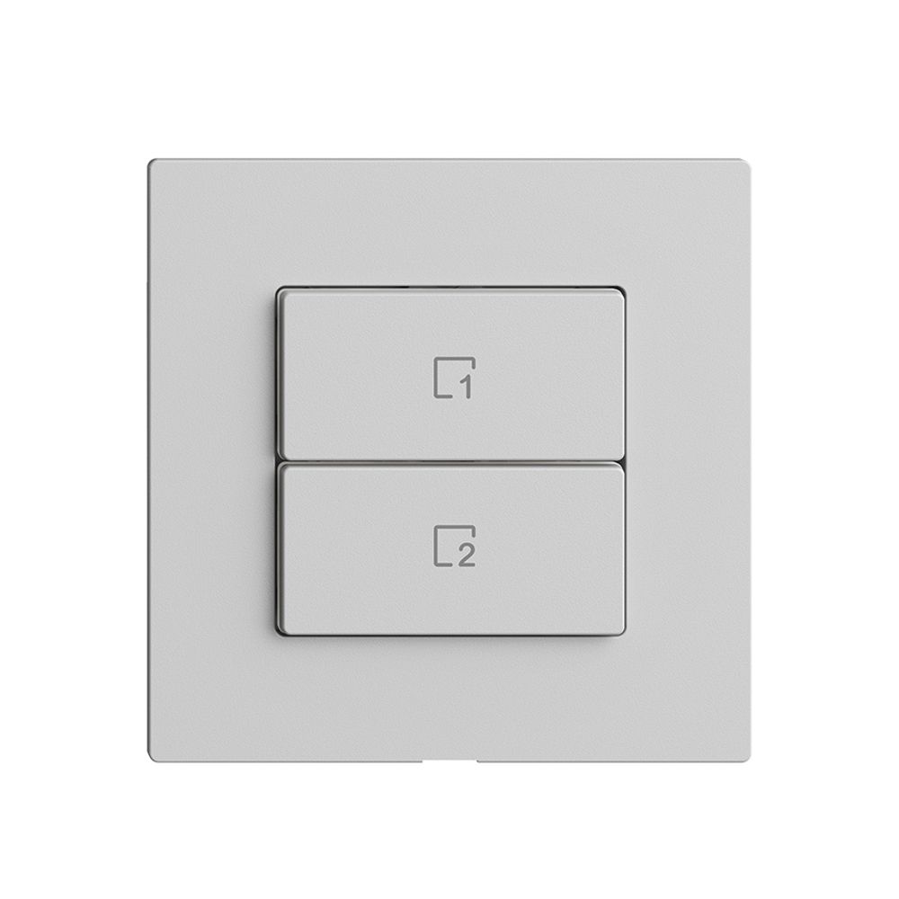 Abdeckset zu Szenentaster 2 Szenen vert./2T Edue Wiser hellgrau