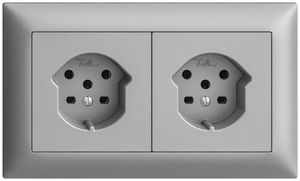 UP-Kombination I-I EDIZIOdue 2×T15 horizontal silver