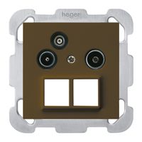 UP-Antennendose R/TV-Daten kallysto HMS B 2GHz 4dB braun