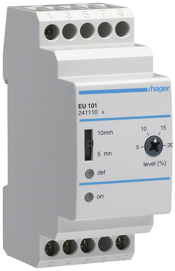 Relais de contrôle AMD Hager 230V AC 5VA 200s 2UM variable