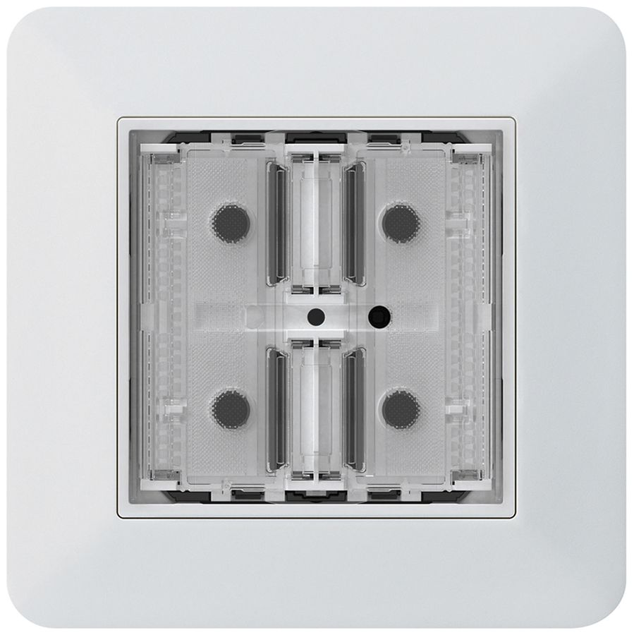 Poussoir KNX ENC KTR p.2×touches 4×points actionnables LED blanc