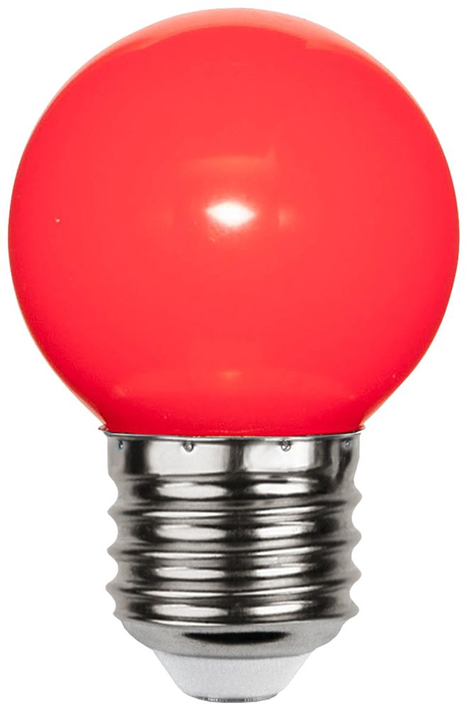 Lampe LED M. Schönenberger E27 1W 3lm 69mm G45 opalin rouge
