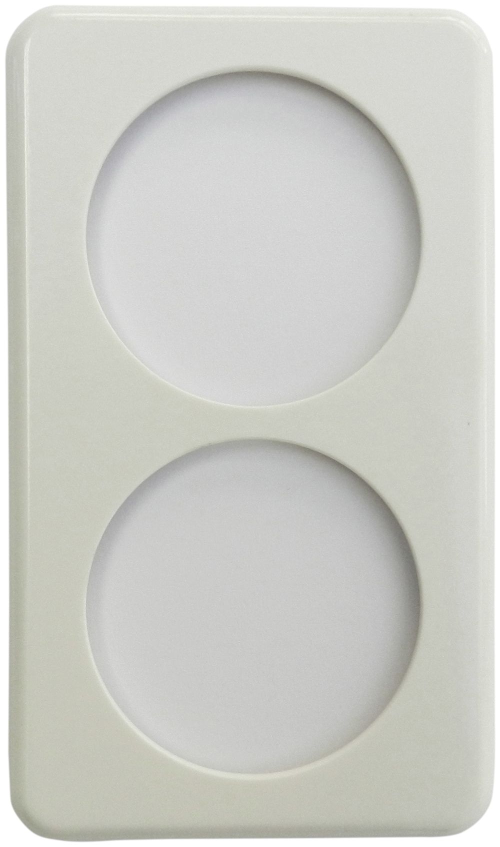 Plaque de recouvrement I-I 2×58/64 blanc