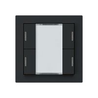 Poussoir ENC kallysto A KNX 4× LED RGB s/e-link noir
