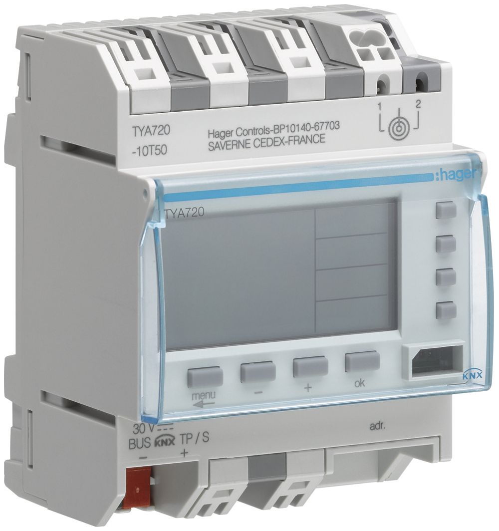 Interruttore orario annuale AMD KNX Hager TYA720 4 canali