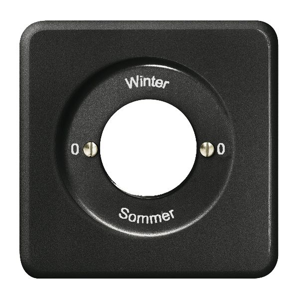 Kit front. 0-Winter-0-Sommer per interr.rot.a chiave nero