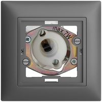 Lampada spia INC EDIZIOdue grigio scuro 7W senza calotta piatta