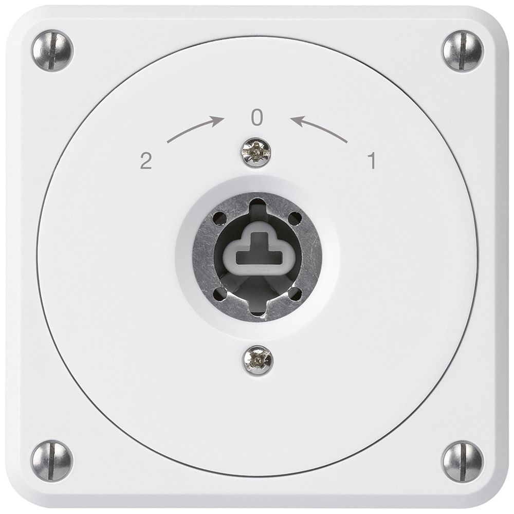 Contact pivotant à clé ENC robusto blanc sans clapet sans cylindre invers.combi