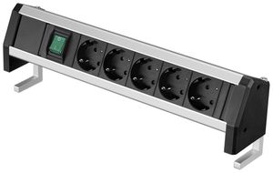 Prise multiple Rittal AS 4051.114 pour WS540 230VAC/16A 5×SCHUKO interrupteur