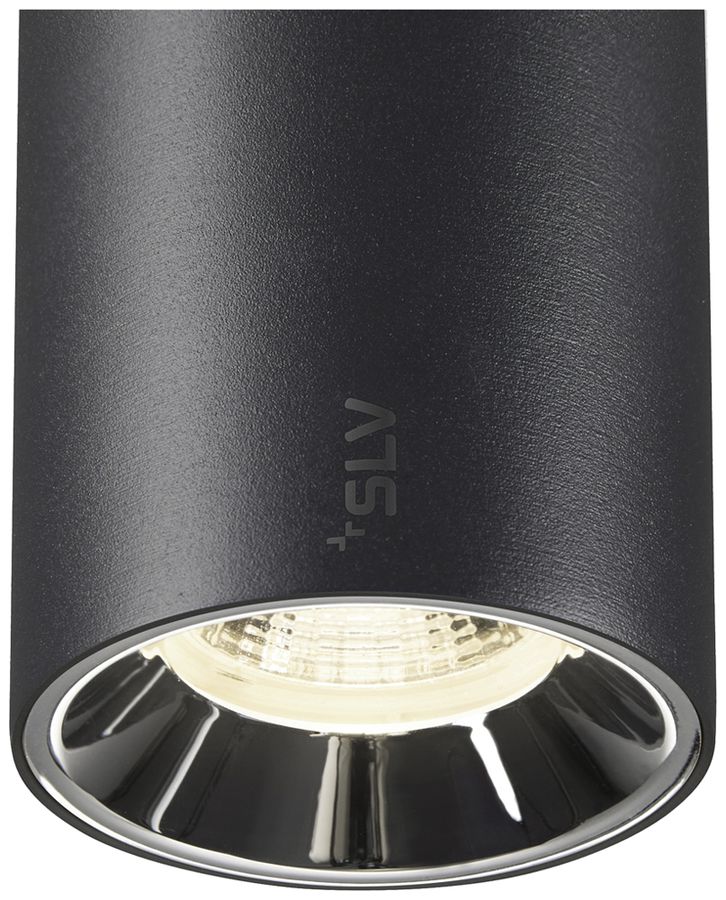 Spot LED SLV NUMINOS S 1×16W 1170lm 940 55° DALI 48V AD Ø60mm nero/argento