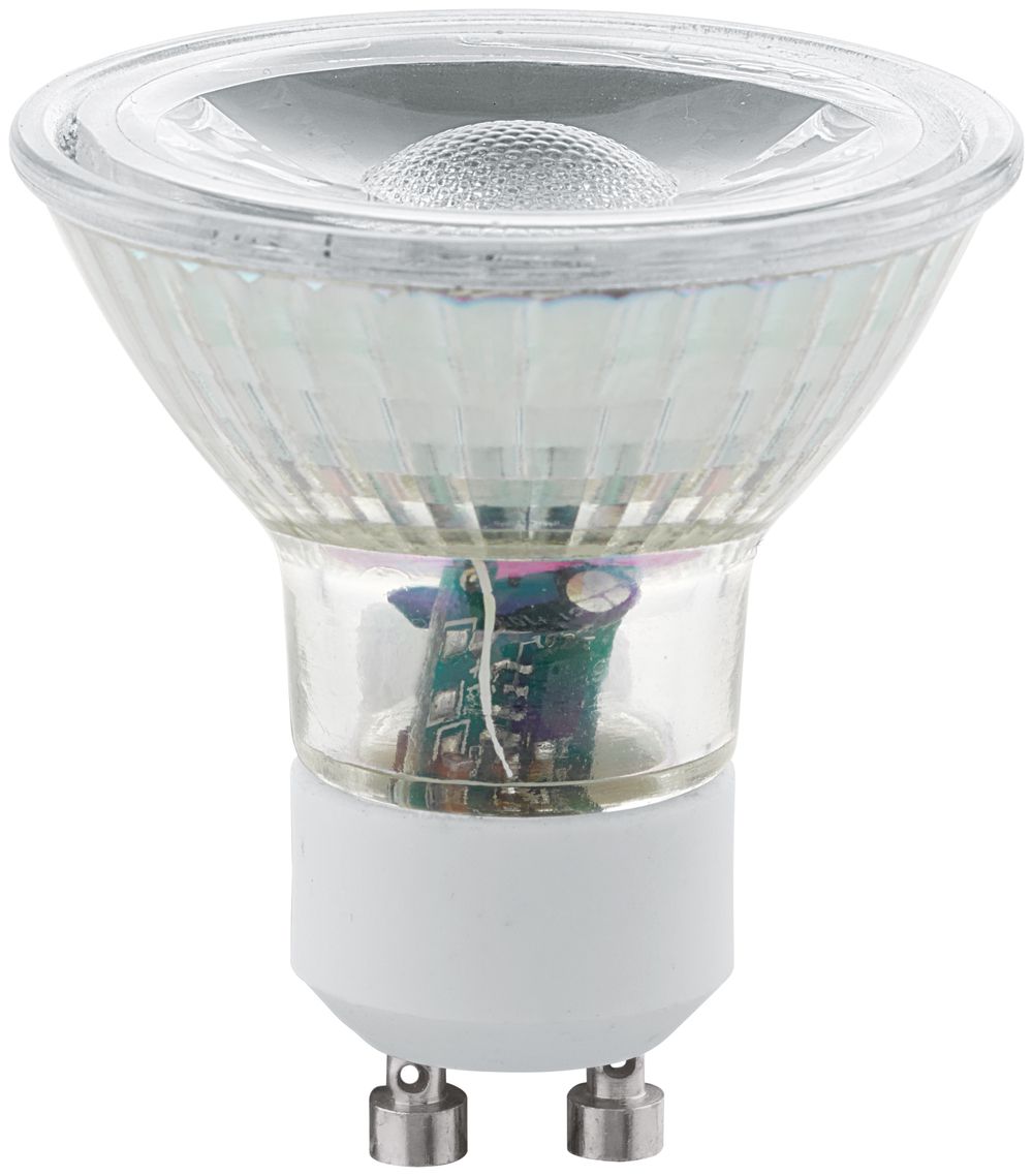 Lampada LED EGLO COB, GU10, 5W, 230V, 3000K, 400lm, 2 pezzi