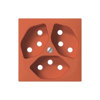 Frontplatte SIDUS orange zu 3×T13