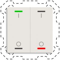 EB-Taster KNX RGBW MDT BE-TAL60T211.B1 2T/4B Temp.weiss matt "I/O"