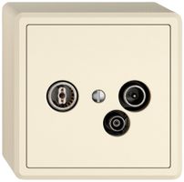 AP-Antennendose TV-R-Daten EDIZIO.liv SNAPFIX® 15dB cr