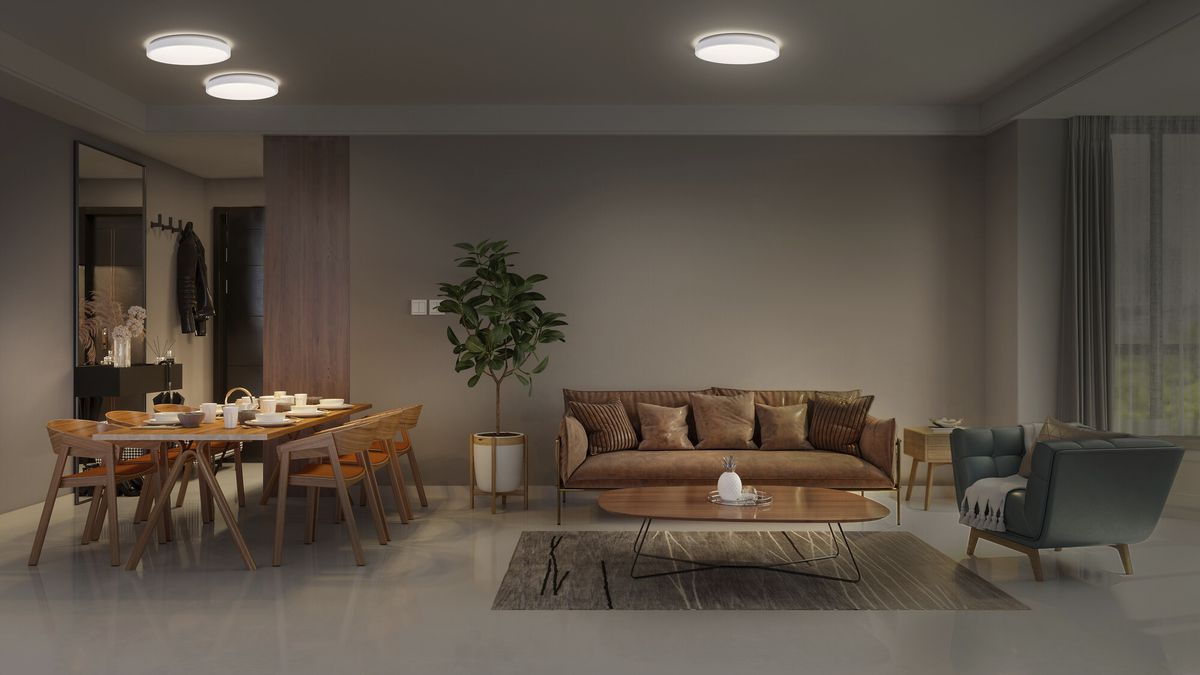 LED-Deckenleuchte LEDVANCE ORBIS LONDON 36W 2500lm 3000K Ø480mm weiss