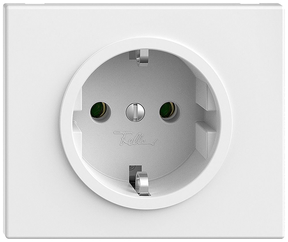 FLF-Steckdose Feller FLF Schuko 16A 230V 75×62.5mm weiss