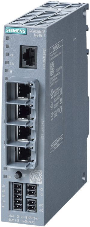 Router Siemens SCALANCE M816-1, ADSL2+ Annex-B, VPN firewall NAT 1DI/1DO, 4-port