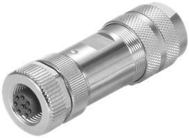 Stecker M12 Weidmüller Buchse, gerade Zugfederanschluss