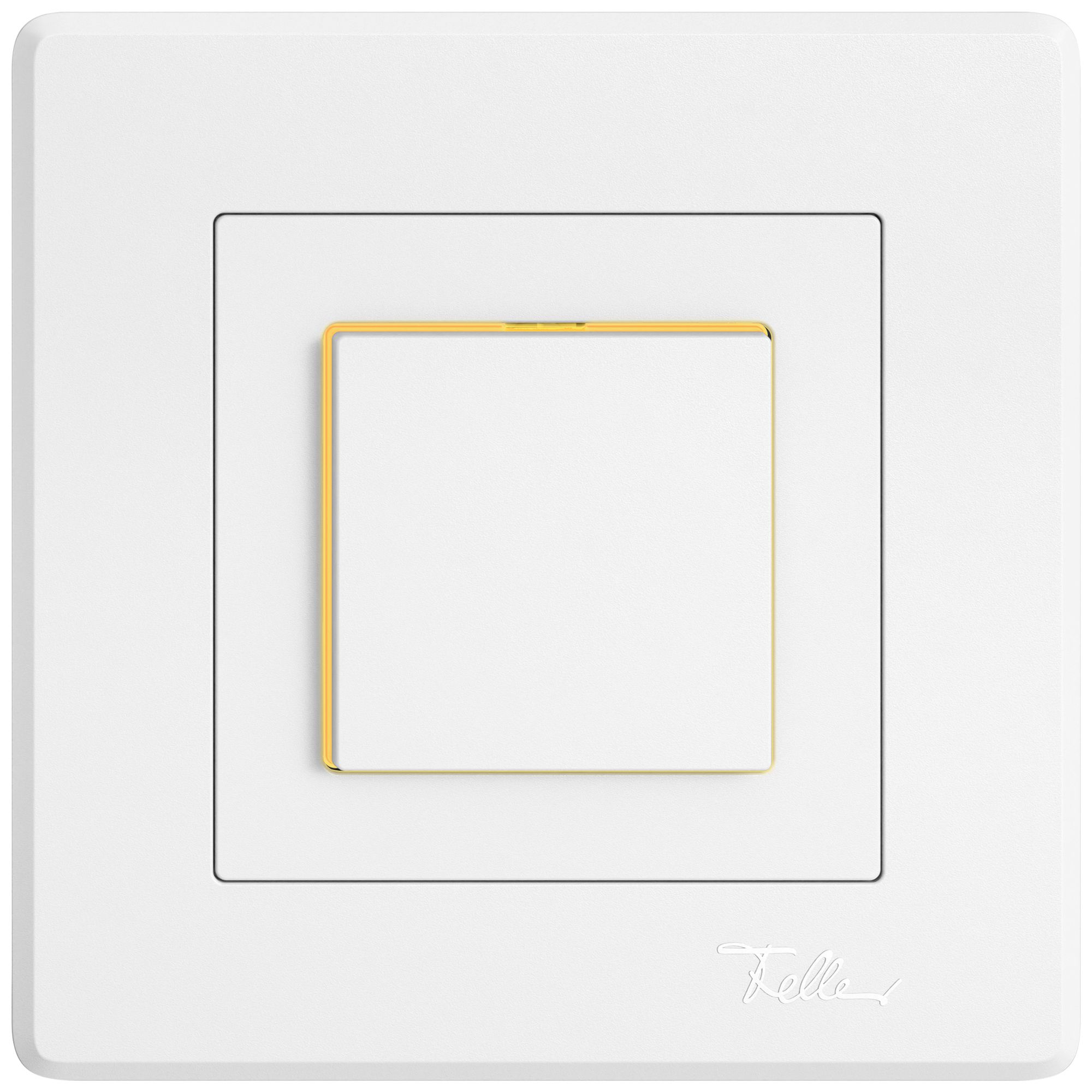 UP-Leuchtdruckschalter EDIZIO.liv SNAPFIX® 6/1L Seitenlinse LS gelb ws