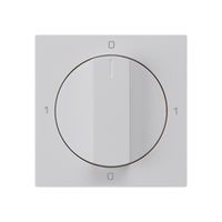 Frontset für Drehschalter S0 hellgrau 60×60mm kallysto 0-1-0-1
