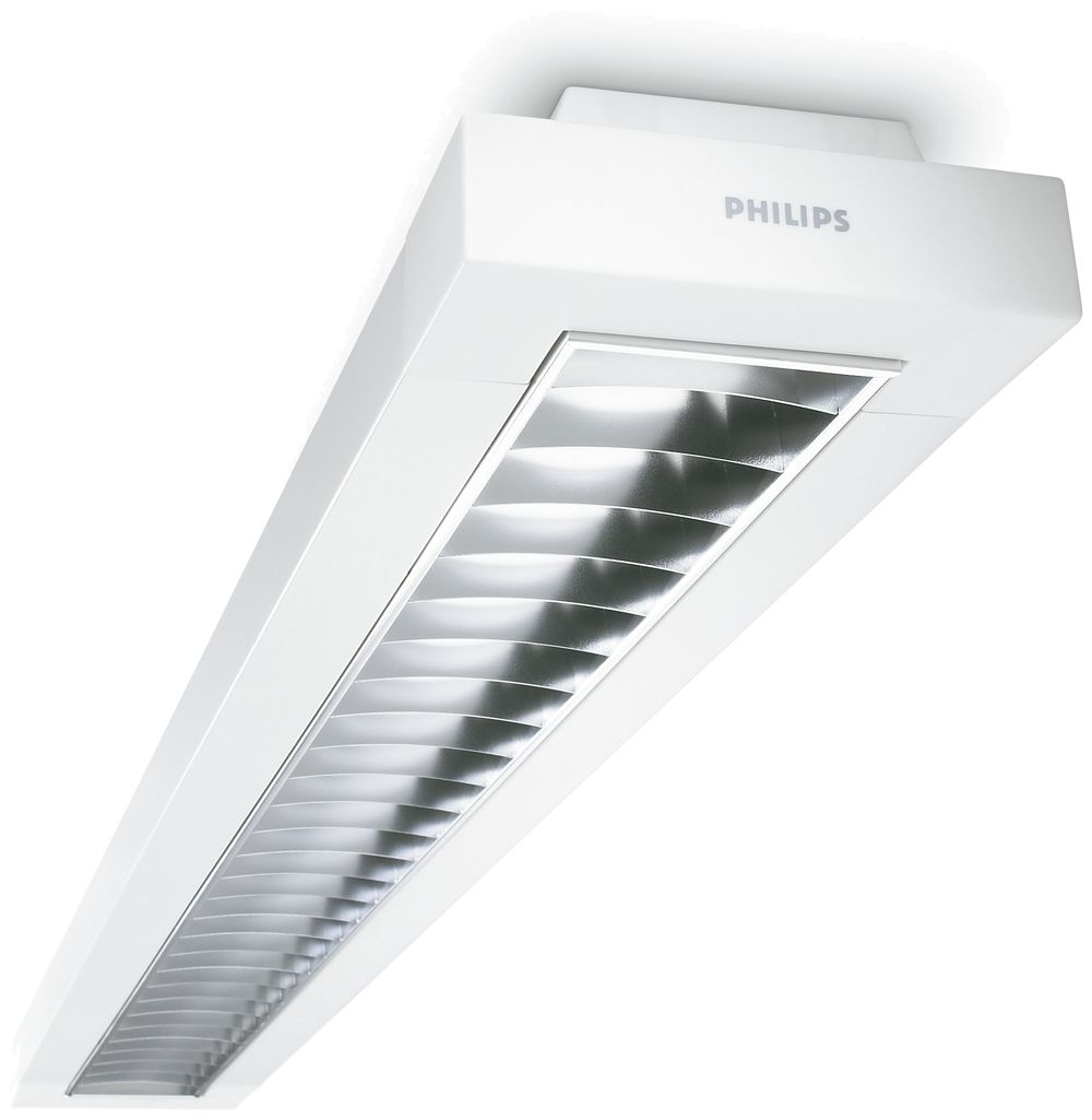 Spiegelrasterleuchte TCS260 1×35…80W HFPI D6 weiss