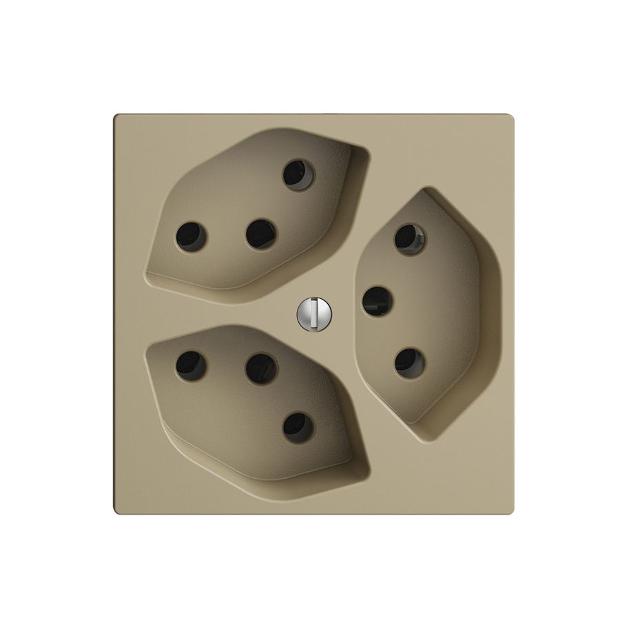Prise ENC EDIZIOdue 3×T13 sand