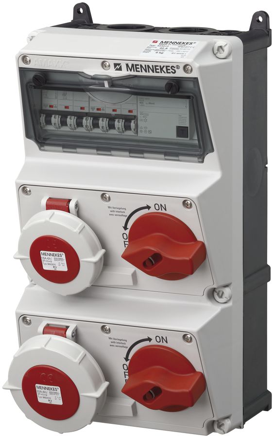 Wand-Stromverteiler Mennekes AMAXX IP67 gu/sz