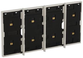 Cadre BUS Living Now MyHOME 3+1 modules montage sur prise 3 modules blanc