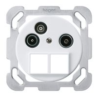 UP-Antennendose TV-R-Daten basico HMS B 2GHz 19db weiss