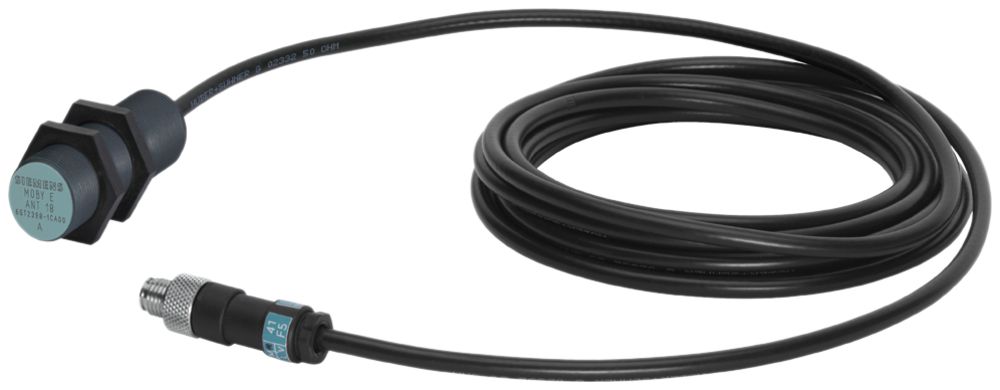 Antenne Siemens ANT18 pour RF250R/RF350R/RF350M/MOBY E 13.56MHz, M8 4p, câble 3m