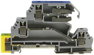 Borne de passage joignable WZ 1.5…4mm² 32A 400V vis 2×3 rail DIN/G TH35/G32 gr