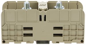 Borne de passage joignable WAGO 10…185mm² 353A 1000V à boulon 2×1 DIN35 beige