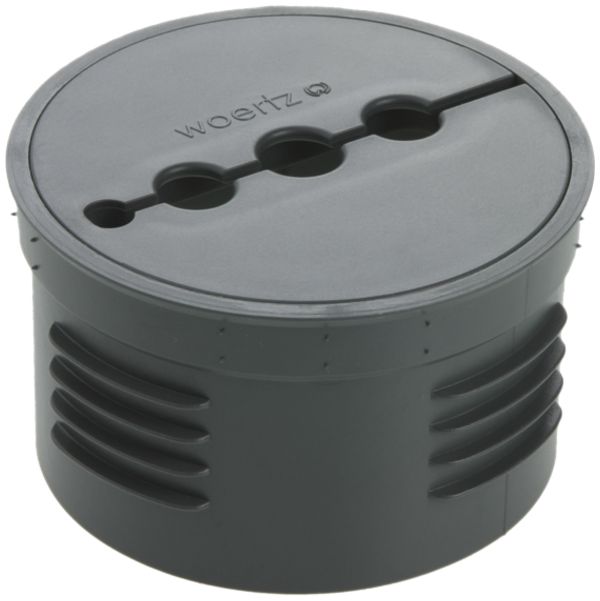 Passe-câble Woertz en gris ardoise RAL 7015