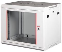 Wandgehäuse 19" ROLINE Basic Plus 600×512×450mm 9HE 1×Tür Stahl grau