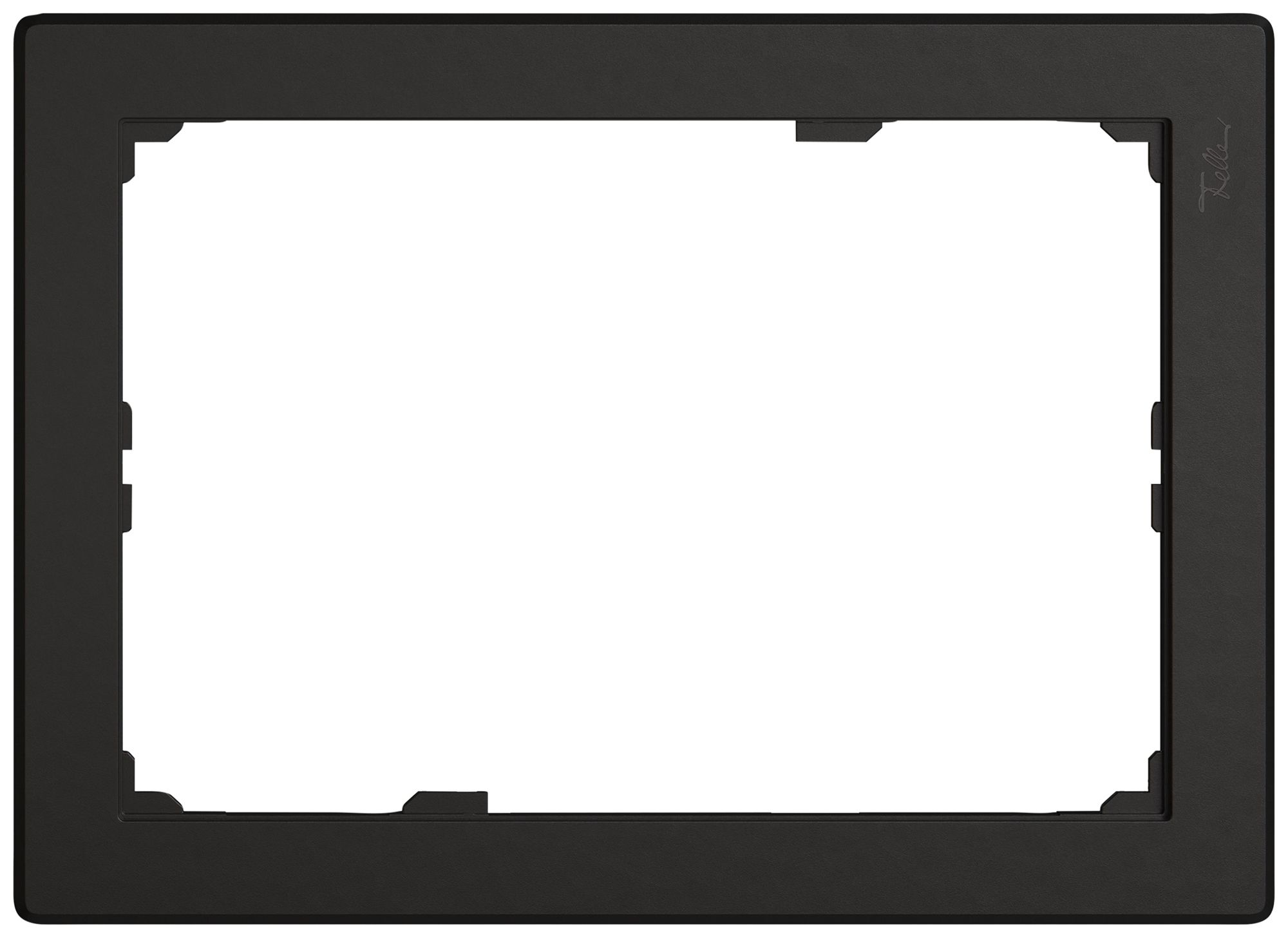 Piastra frontale EDIZIO.liv SNAPFIX® per KNX-Panel 7" 120×180 mm ne