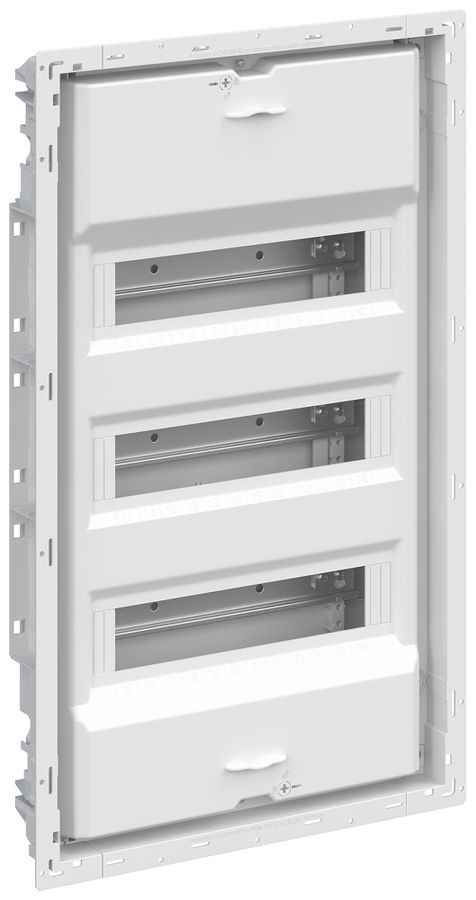 Distributeur ENC ABB UK636NB, 3-rangées, 36UM, 605×367×95mm, blanc
