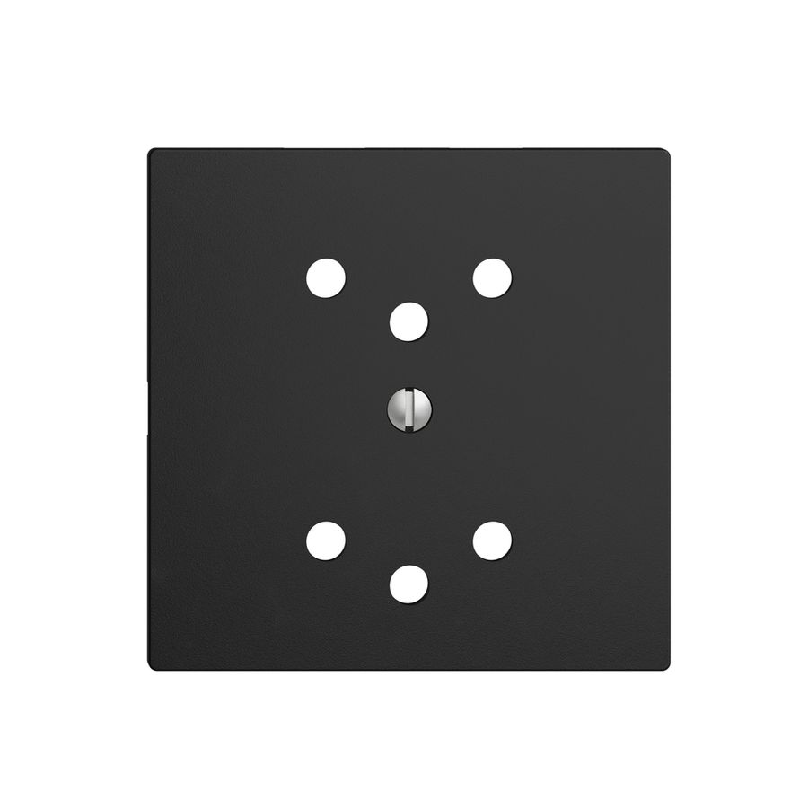 Plaque frontale 2×T12 EDIZIOdue noir