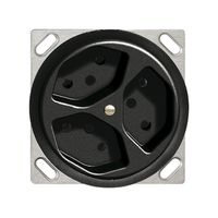 EB-Steckdose FH JK 3×T13/3S schwarz